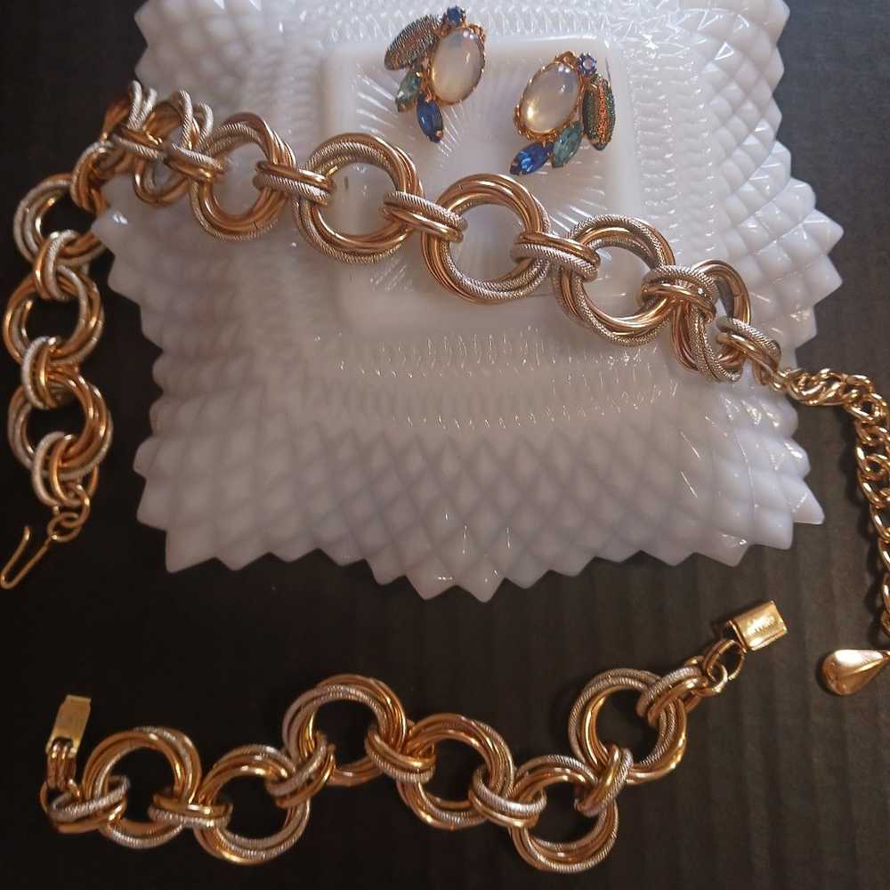 Vintage Earrings and Germany Bracelet and Necklace - image 1