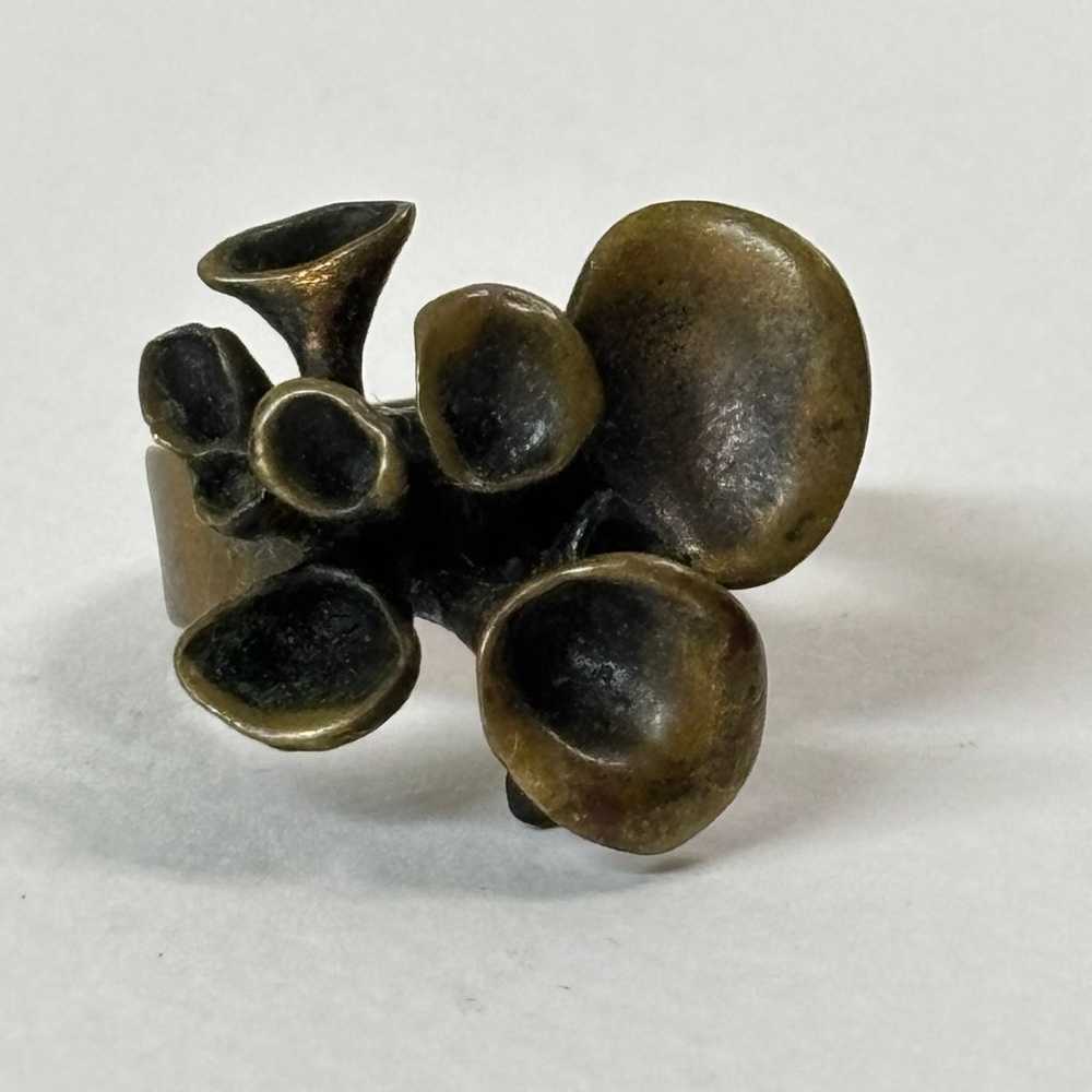 Hannu Ikonen Ring - Adjustable Vintage Organic Fi… - image 3