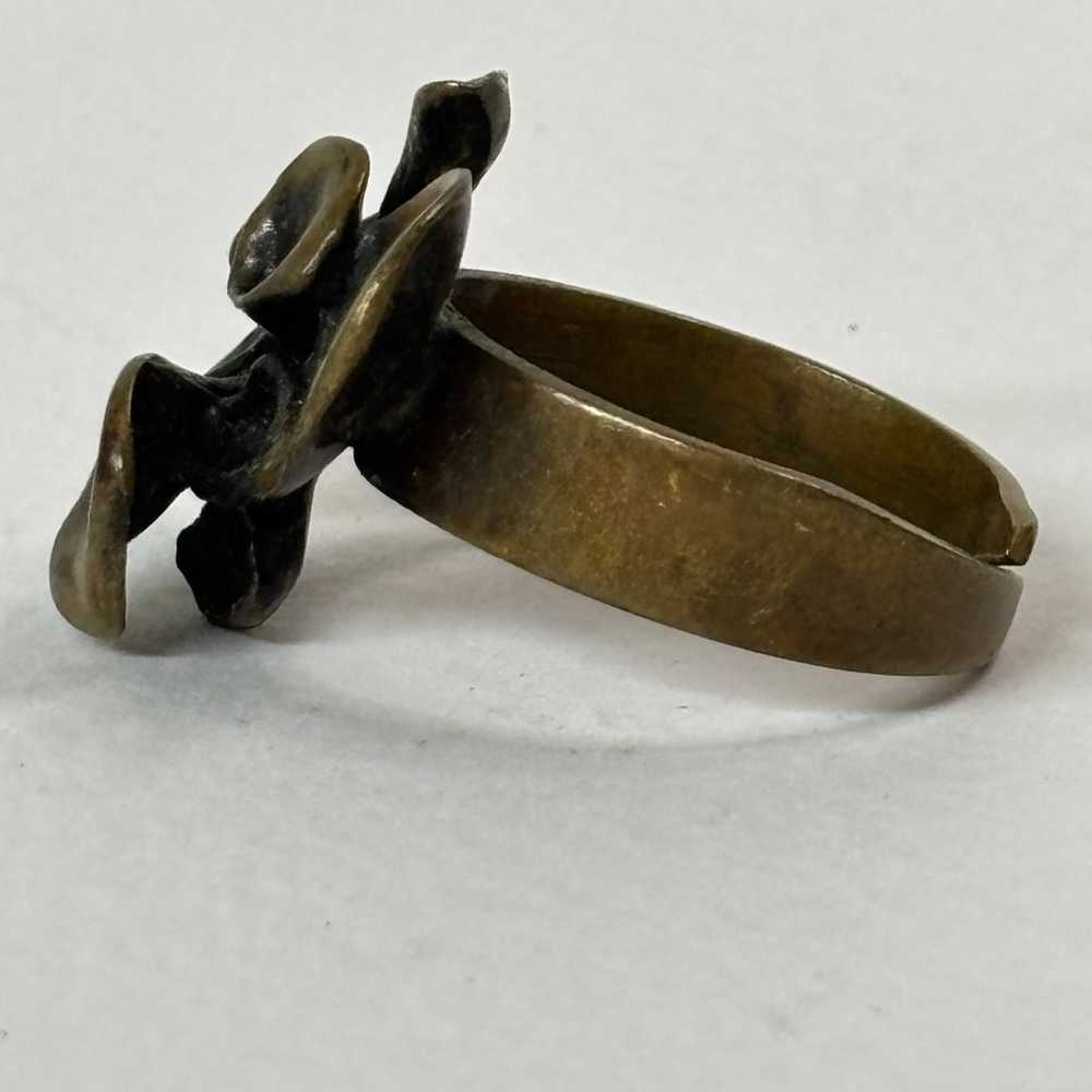 Hannu Ikonen Ring - Adjustable Vintage Organic Fi… - image 4