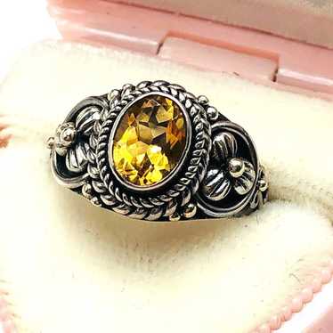 Suarti BA Bali Indonesian Orange Citrine Sterling 