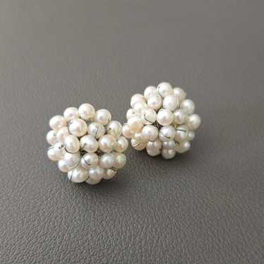 Vintage 14k Gold Freshwater Pearl Earrings