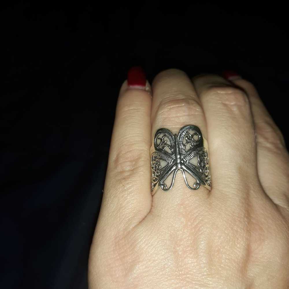 Vintage Butterfly ring - image 3