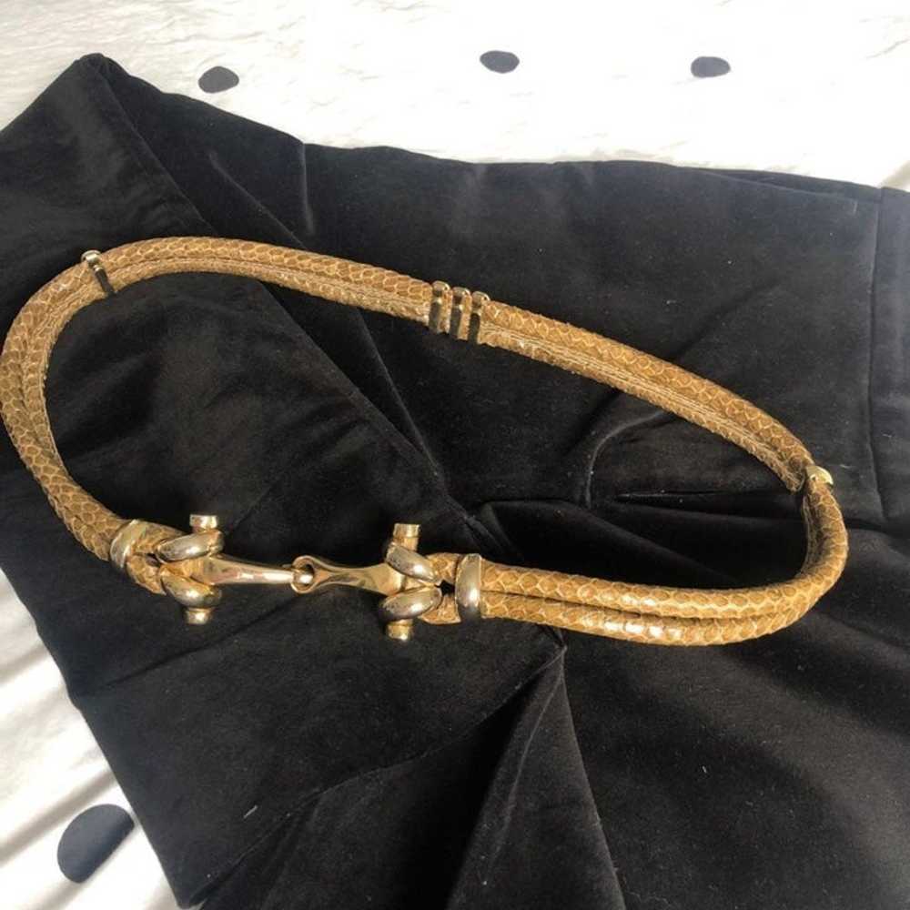 Vintage real snake skin belt rare item.... - image 1