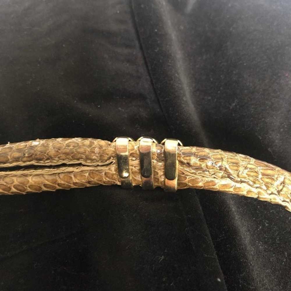 Vintage real snake skin belt rare item.... - image 3