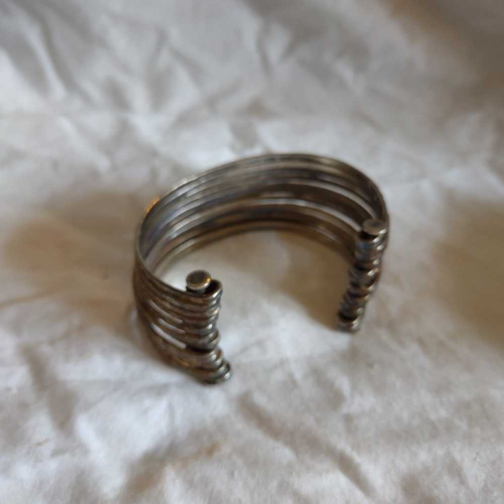 Vintage cuff bracelet multi layered - image 3