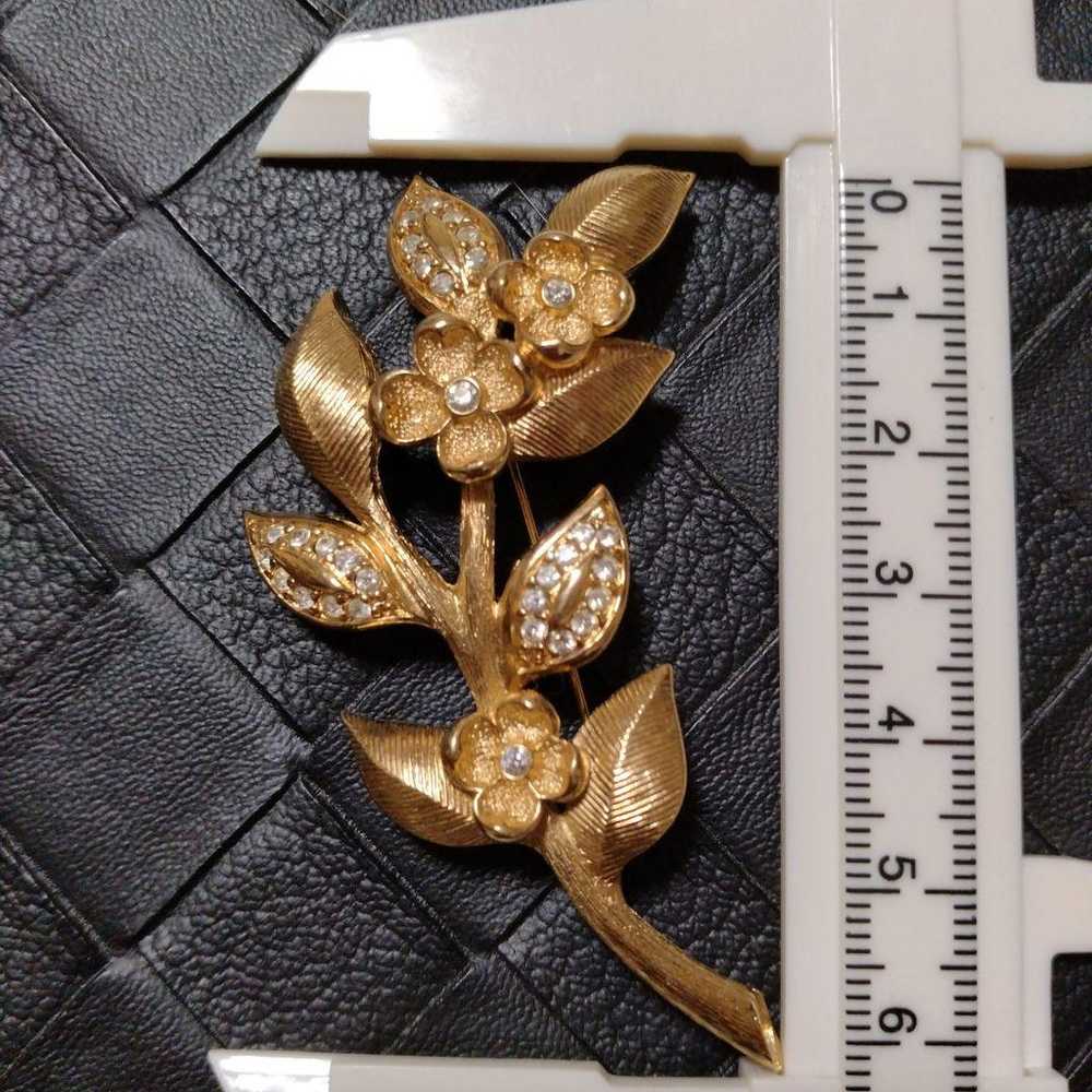 Christian Dior Flower Motif Brooch Vintage Bijou - image 7