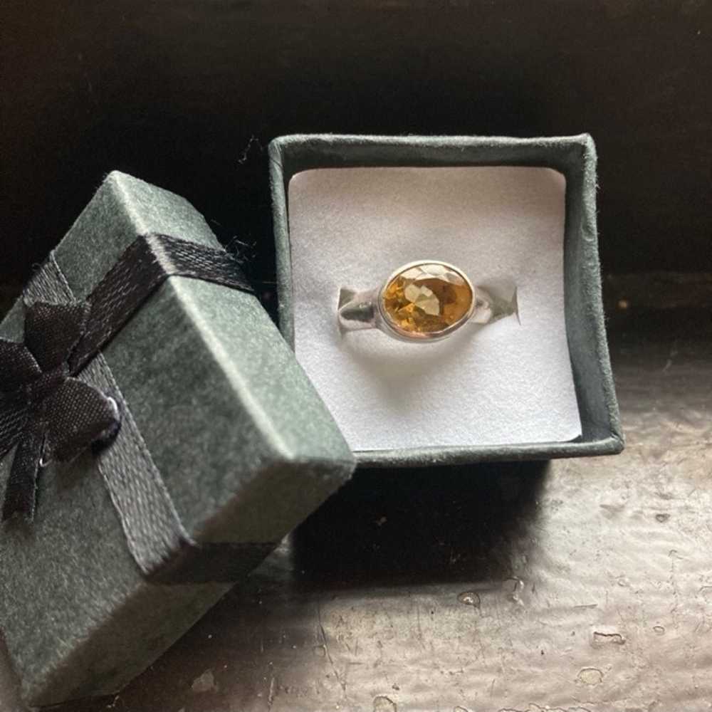 Vintage citrine Ring - image 1