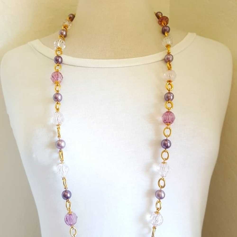 Kenneth Jay Lane Pearl & Bead 21" Necklace KJL Vi… - image 7