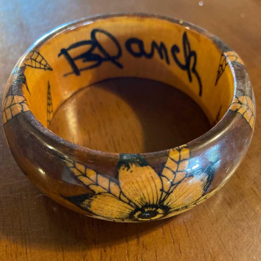 Vintage Blanck Bangle Bracelet - image 1