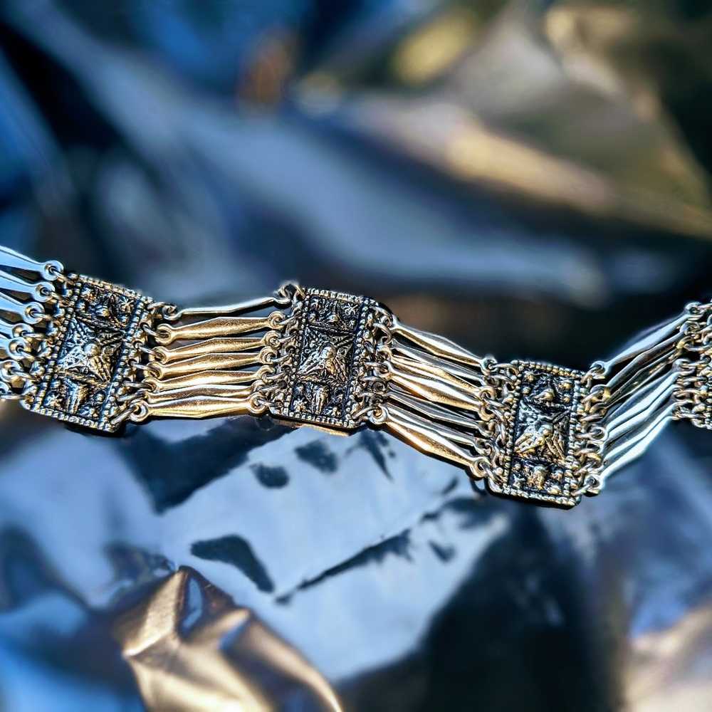 Taxco sterling silver bracelet - image 2