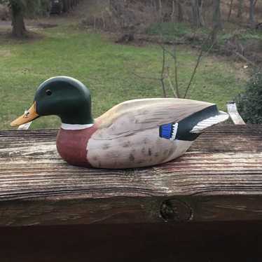 mallard/drake hand painted and signed duck