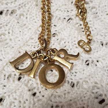 Dior Gold Logo Necklace