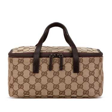 Brown Gucci GG Canvas Vanity Bag