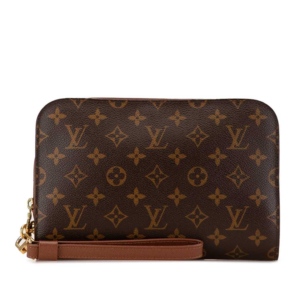 Brown Louis Vuitton Monogram Orsay Clutch Bag - image 1