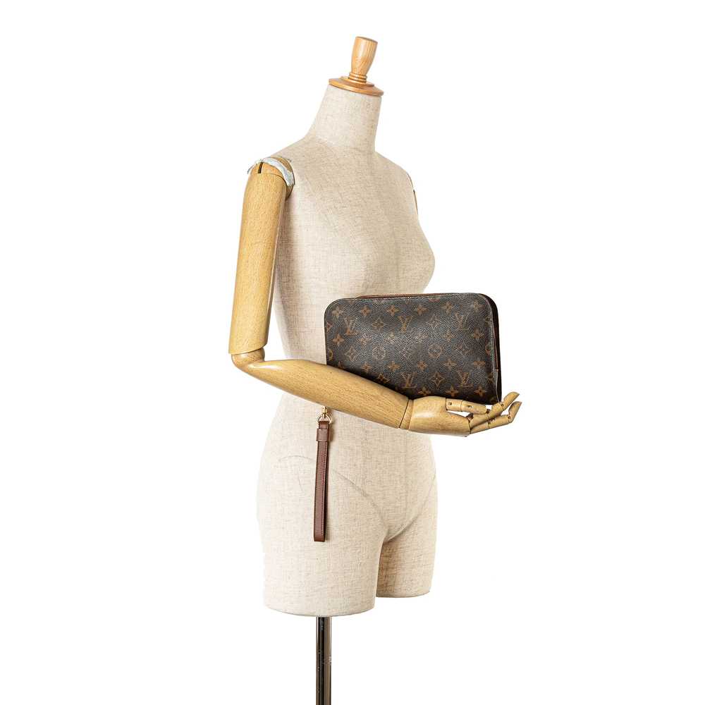 Brown Louis Vuitton Monogram Orsay Clutch Bag - image 7