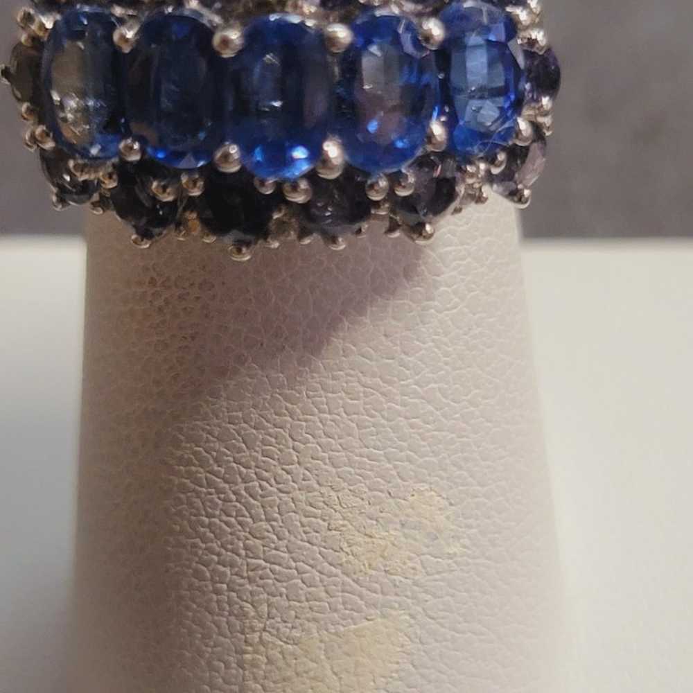 R450 Stunning Blue Kyanite Vintage Style Ring Siz… - image 1