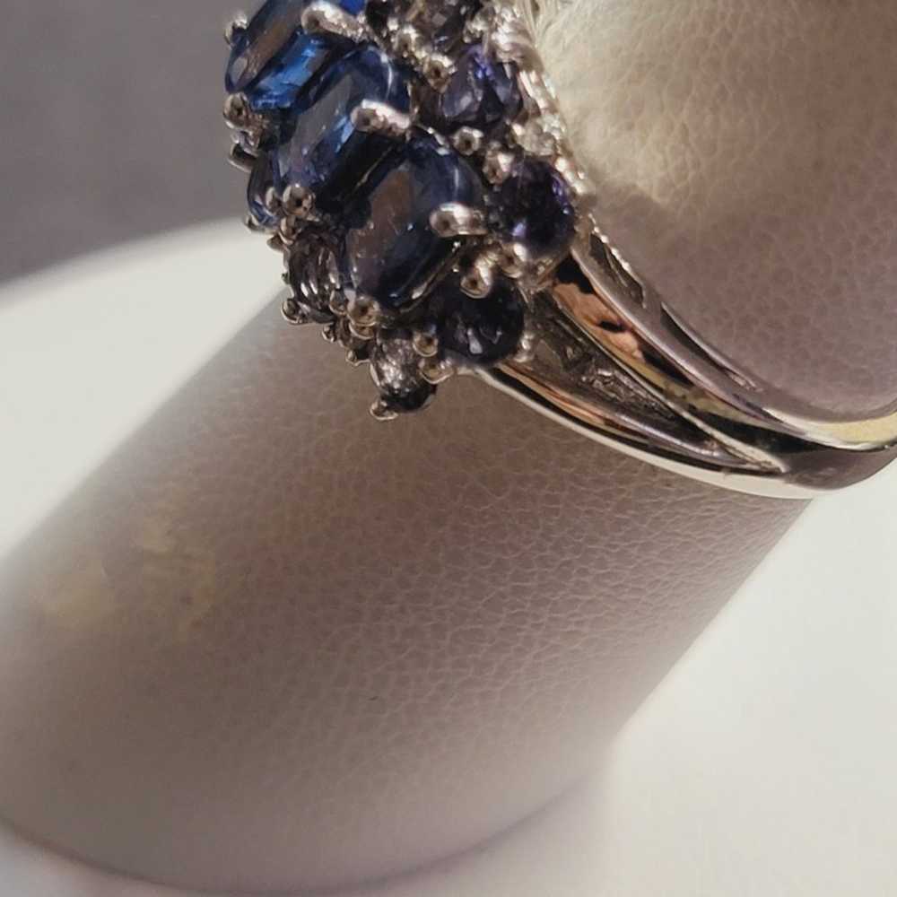 R450 Stunning Blue Kyanite Vintage Style Ring Siz… - image 3