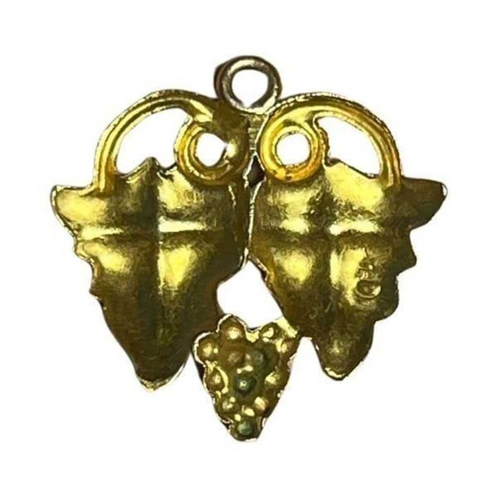 Vintage F.L. Thorpe 10K Black Hills Gold Pendant … - image 2