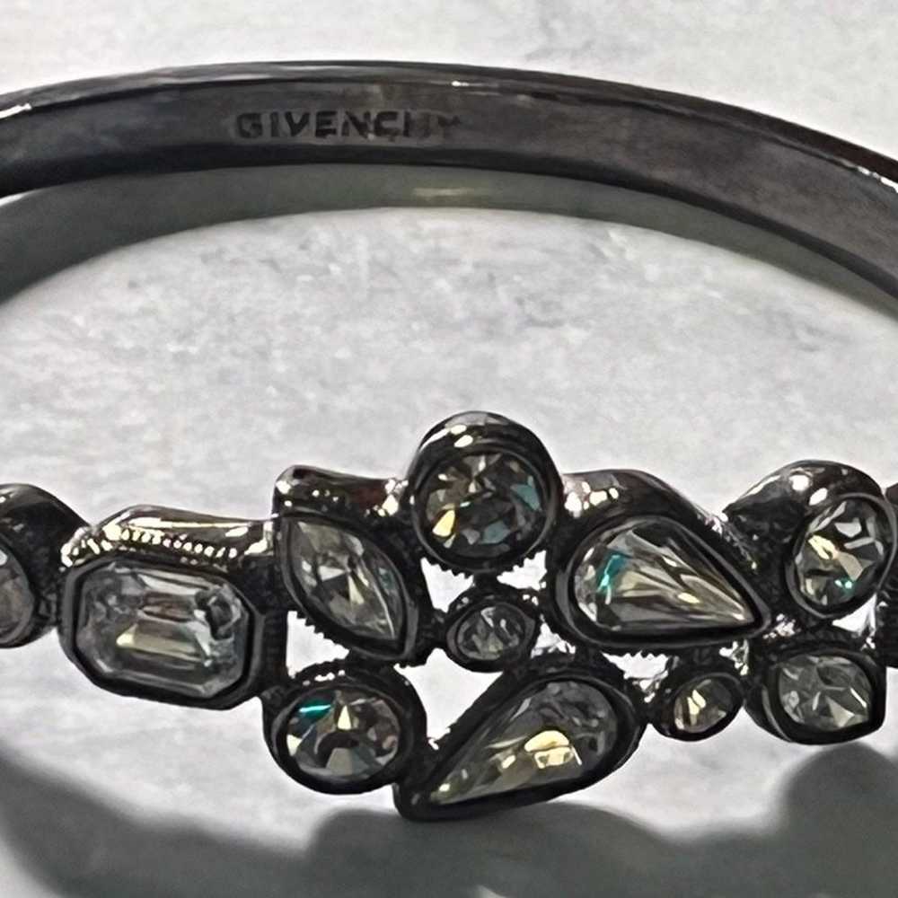 VINTAGE GIVENCHY GUNMETAL RHINESTONE  BRACELET  H… - image 1