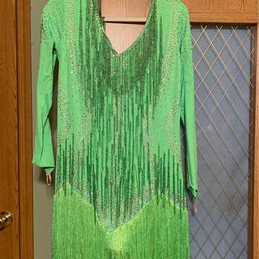 Lime green dancing dress