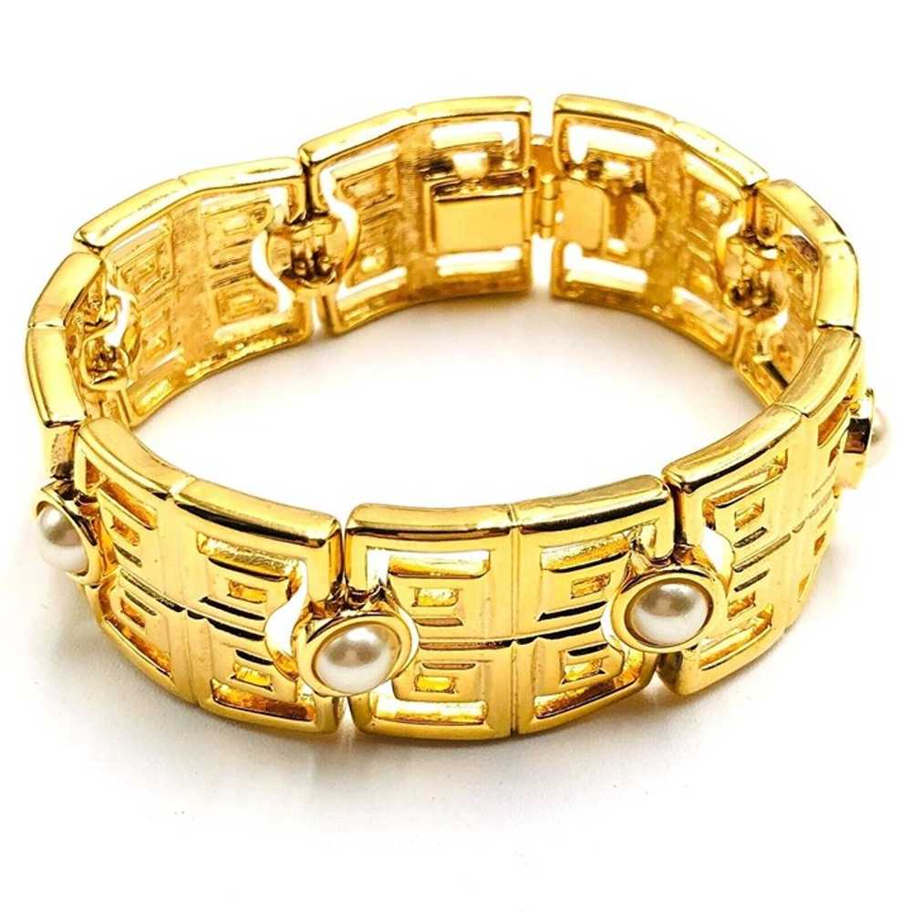 KJL Kenneth Lane Womens Bracelet Gold Tone Faux P… - image 2