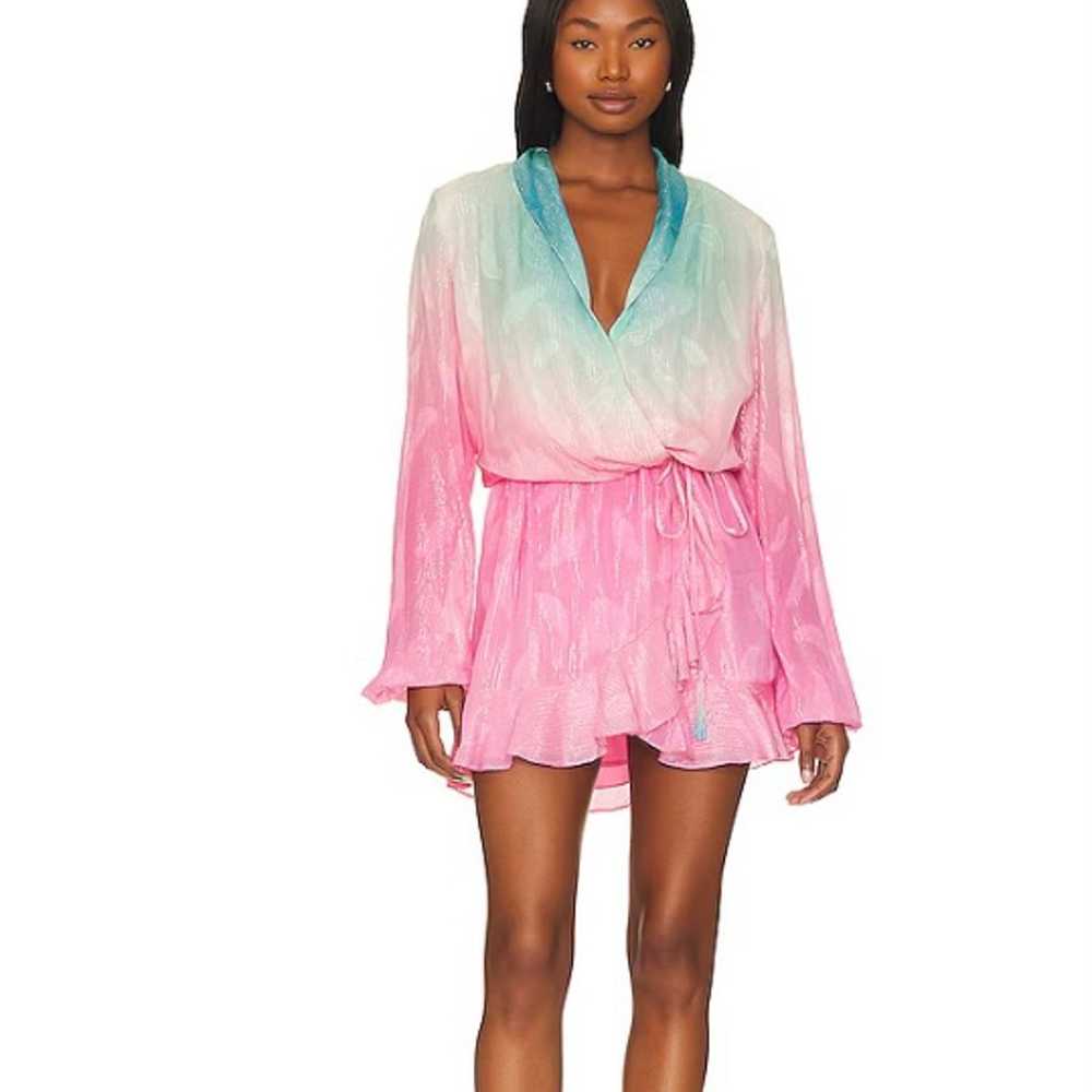 Rococo Sand Mini Dress in Ombré Pink L - image 1