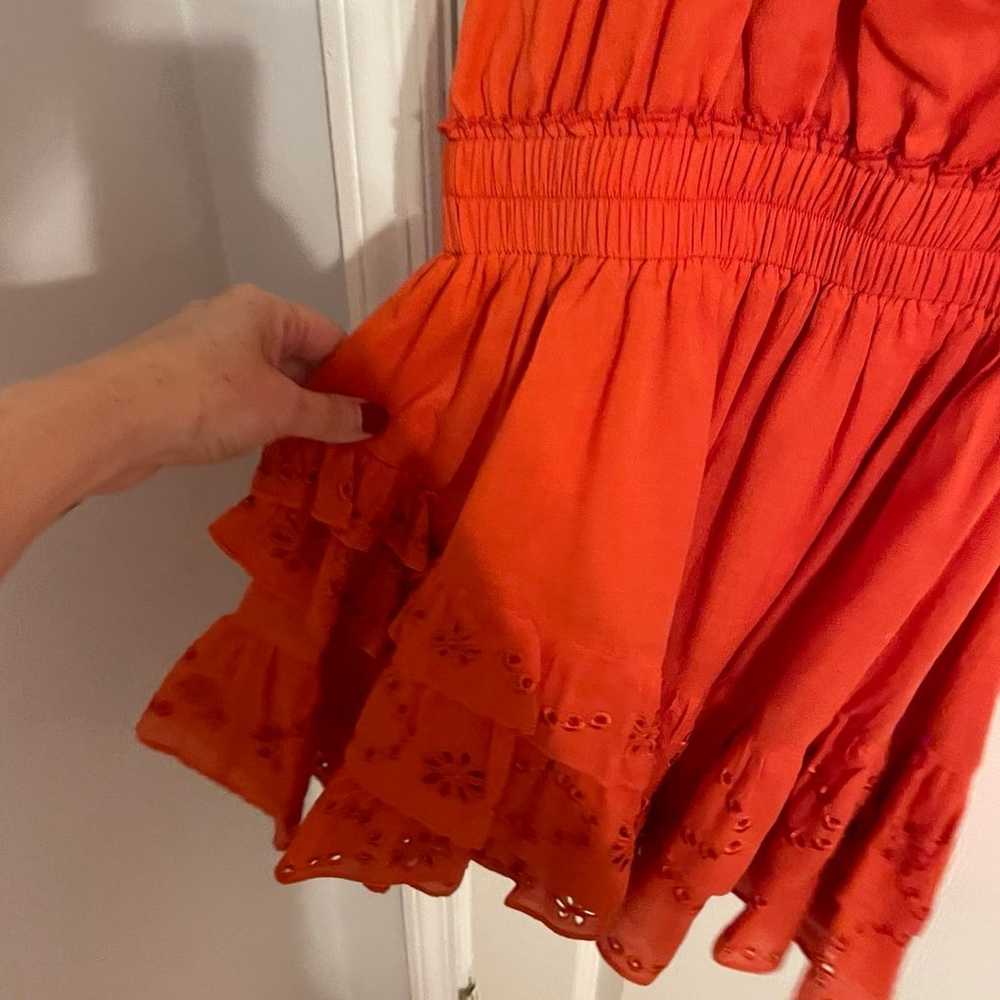 Orange Karina Grimaldi Lucia mini sundress - image 5