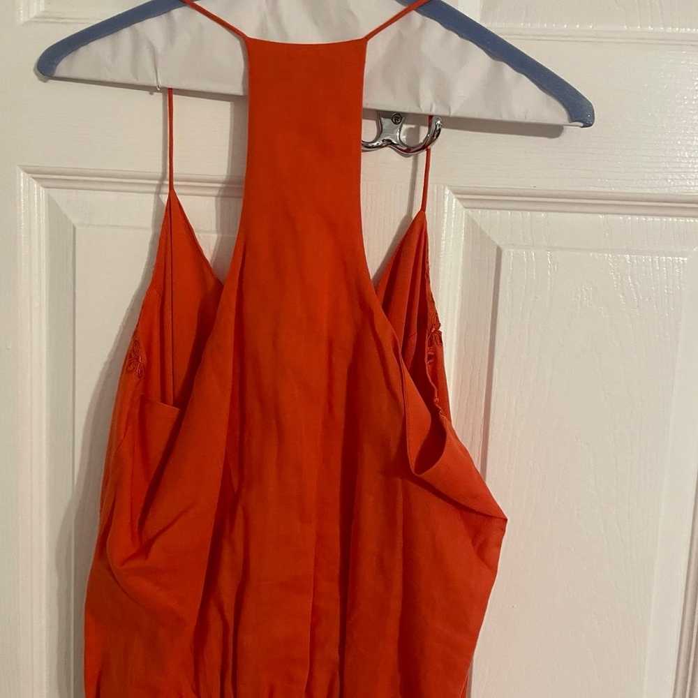 Orange Karina Grimaldi Lucia mini sundress - image 8