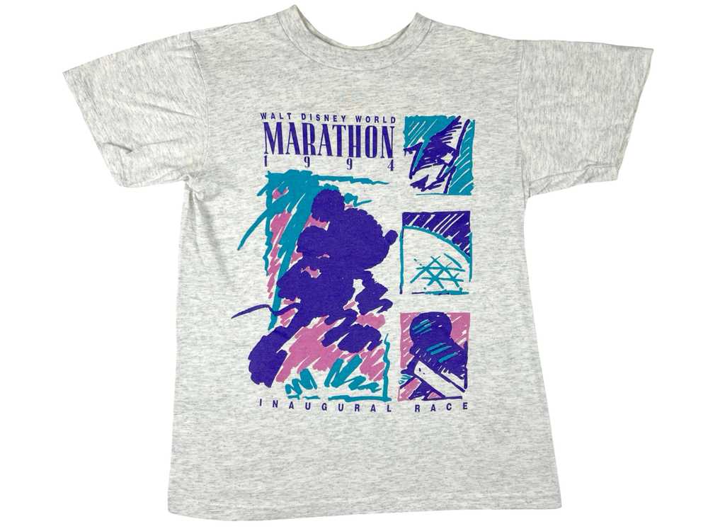 VTG '94 DISNEY WORLD MARATHON T-SHIRT - image 1