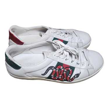 Gucci Ace leather low trainers