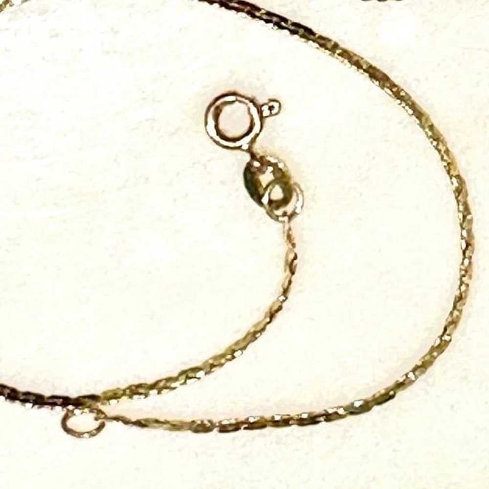 VINTAGE  14K DAINTY CHAIN /BRACELET ITALY - image 4