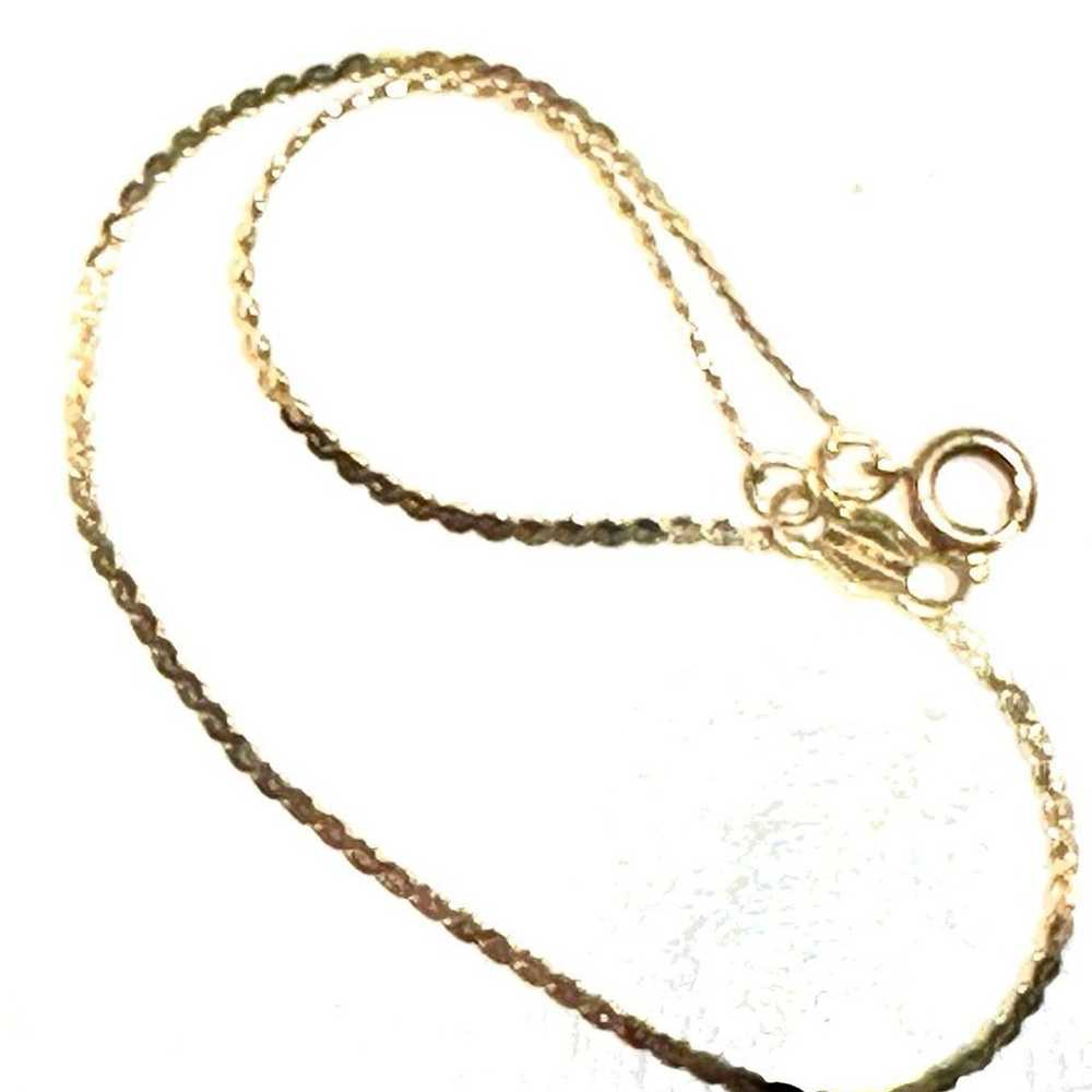 VINTAGE  14K DAINTY CHAIN /BRACELET ITALY - image 7