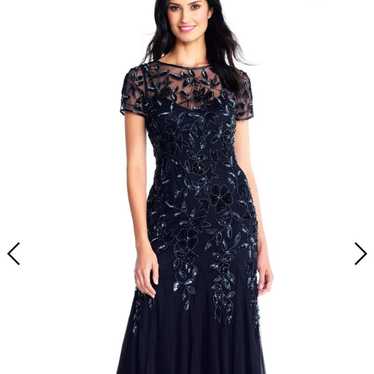 adrianna papell illusion dress formal