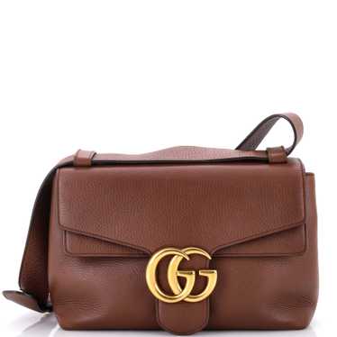 GUCCI GG Marmont Shoulder Bag Leather Small