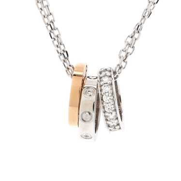 Cartier Love 3 Ring Pendant Necklace - image 1