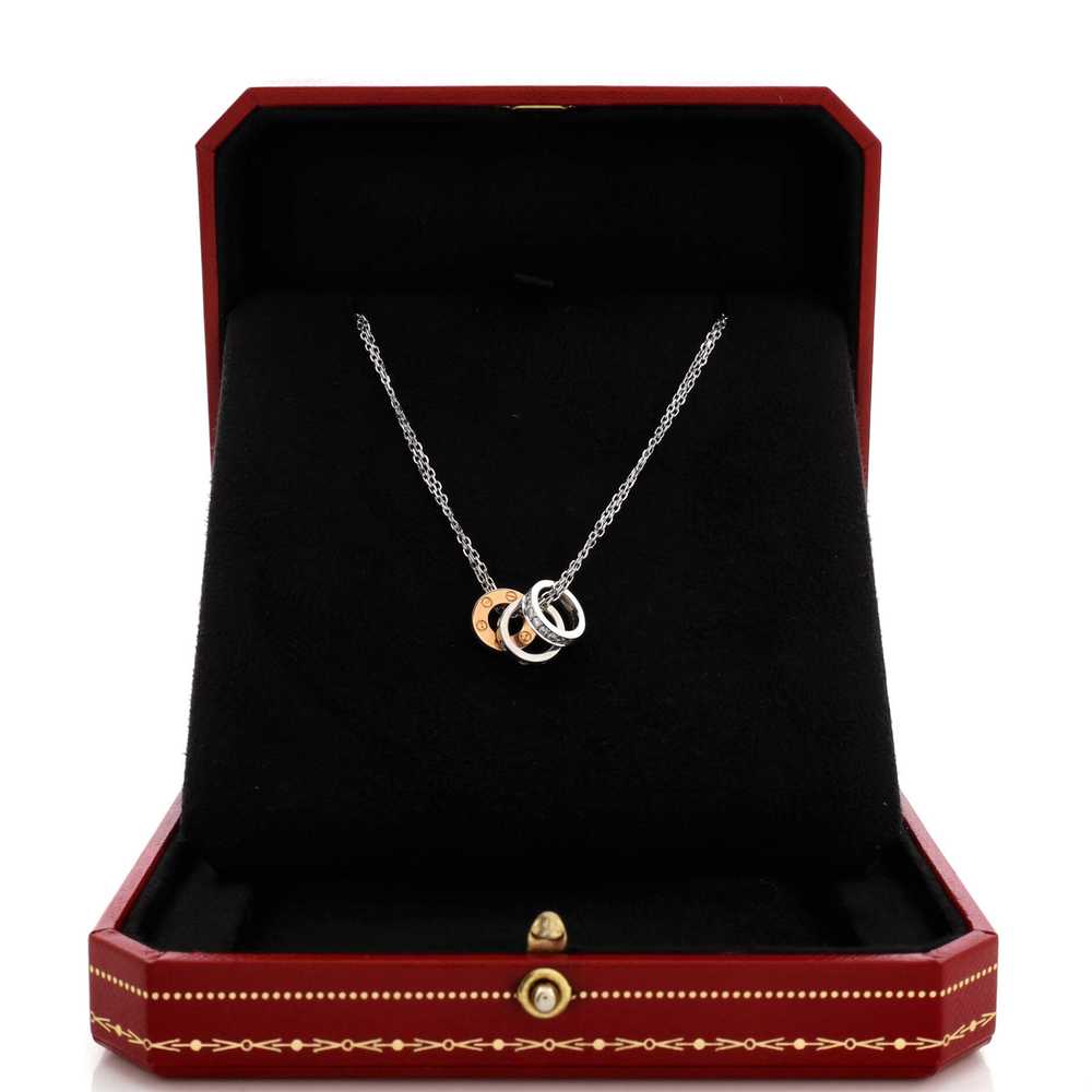 Cartier Love 3 Ring Pendant Necklace - image 2