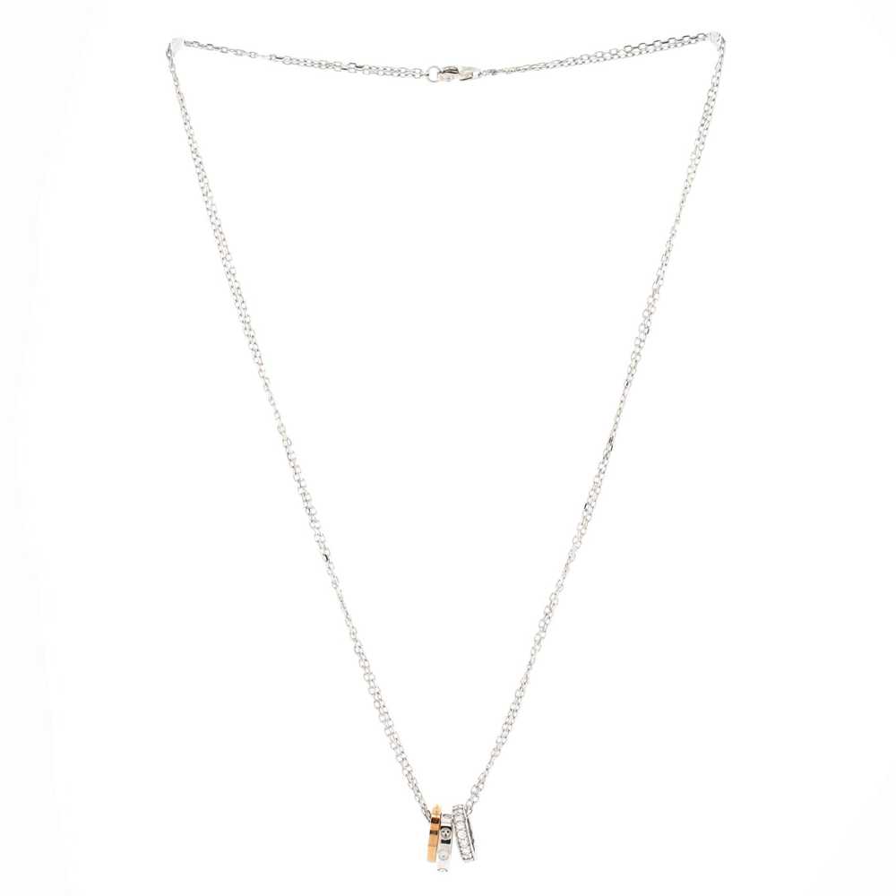 Cartier Love 3 Ring Pendant Necklace - image 3