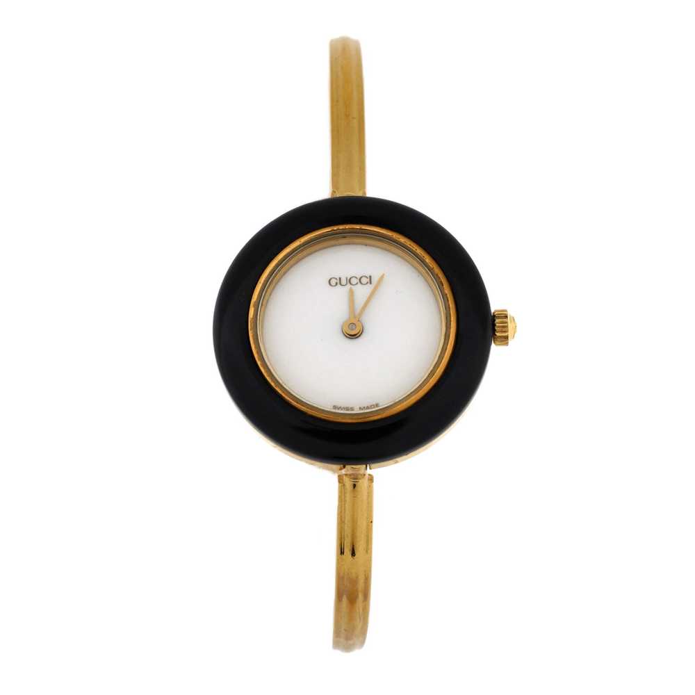 GUCCI 1100 Interchangeable Bezel Bangle Quartz Wa… - image 1