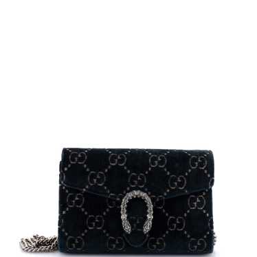 GUCCI Dionysus Chain Wallet GG Velvet Small