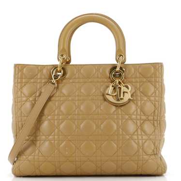 Christian Dior Lady Dior Bag Cannage Quilt Lambski