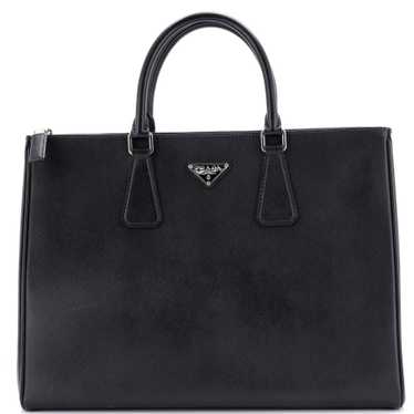 PRADA Bicolor Lux Convertible Open Tote Saffiano L