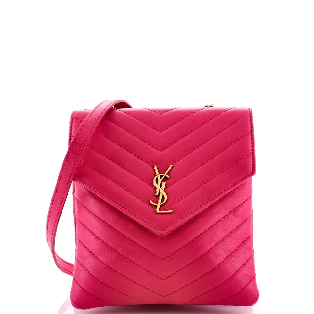 Saint Laurent Double Flap Bag Chevron Leather - image 1