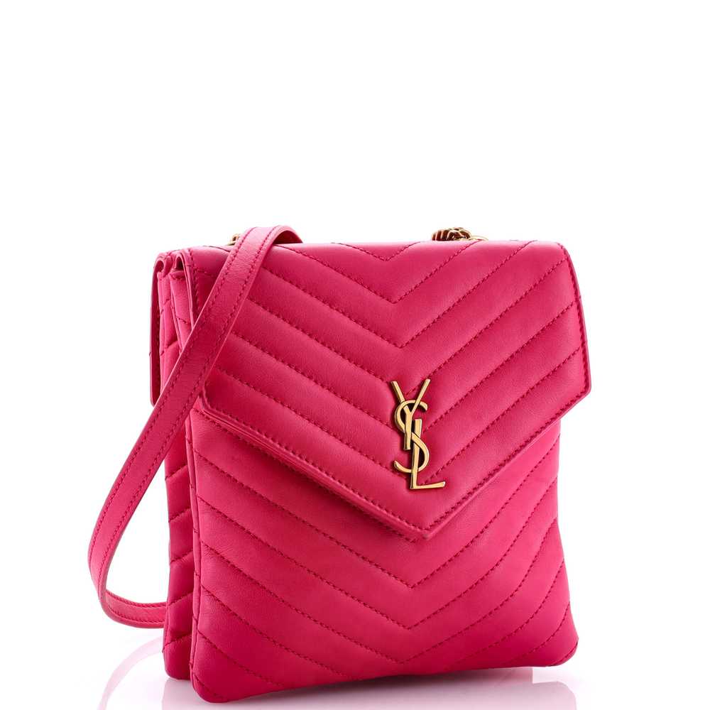 Saint Laurent Double Flap Bag Chevron Leather - image 2