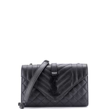 Saint Laurent Classic Monogram Envelope Satchel Mi