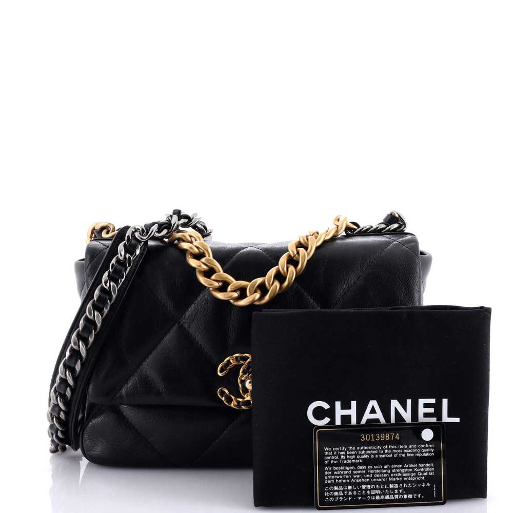 CHANEL 19 Flap Bag Quilted Leather Medium - image 2