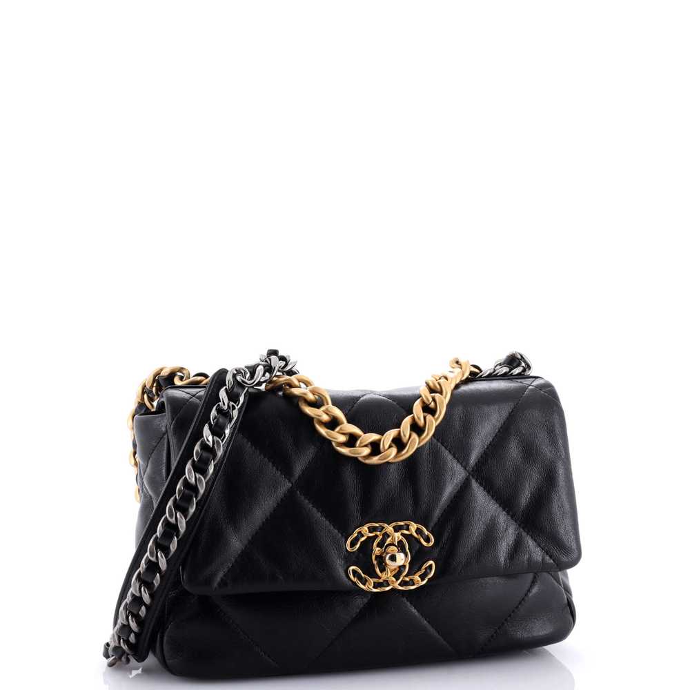 CHANEL 19 Flap Bag Quilted Leather Medium - image 3