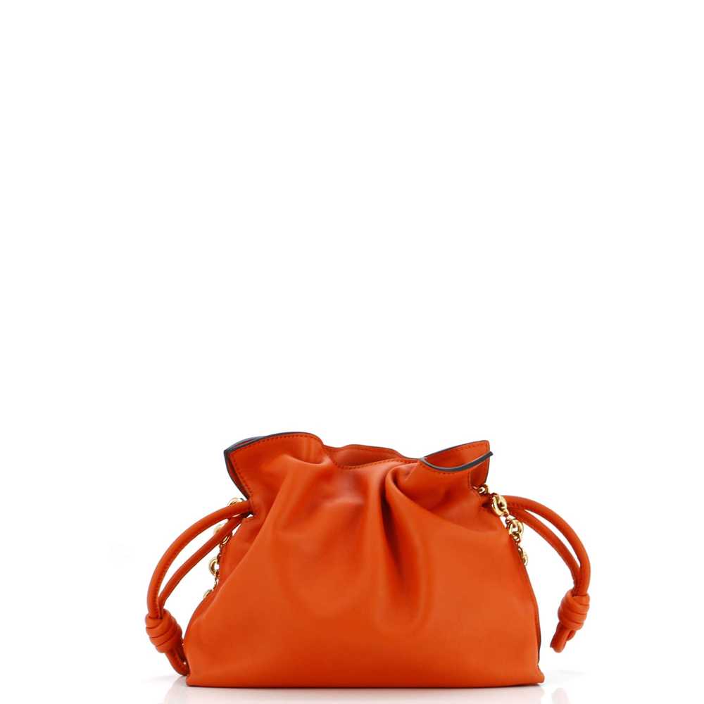 LOEWE Flamenco Knot Donut Chain Clutch Leather Mi… - image 3