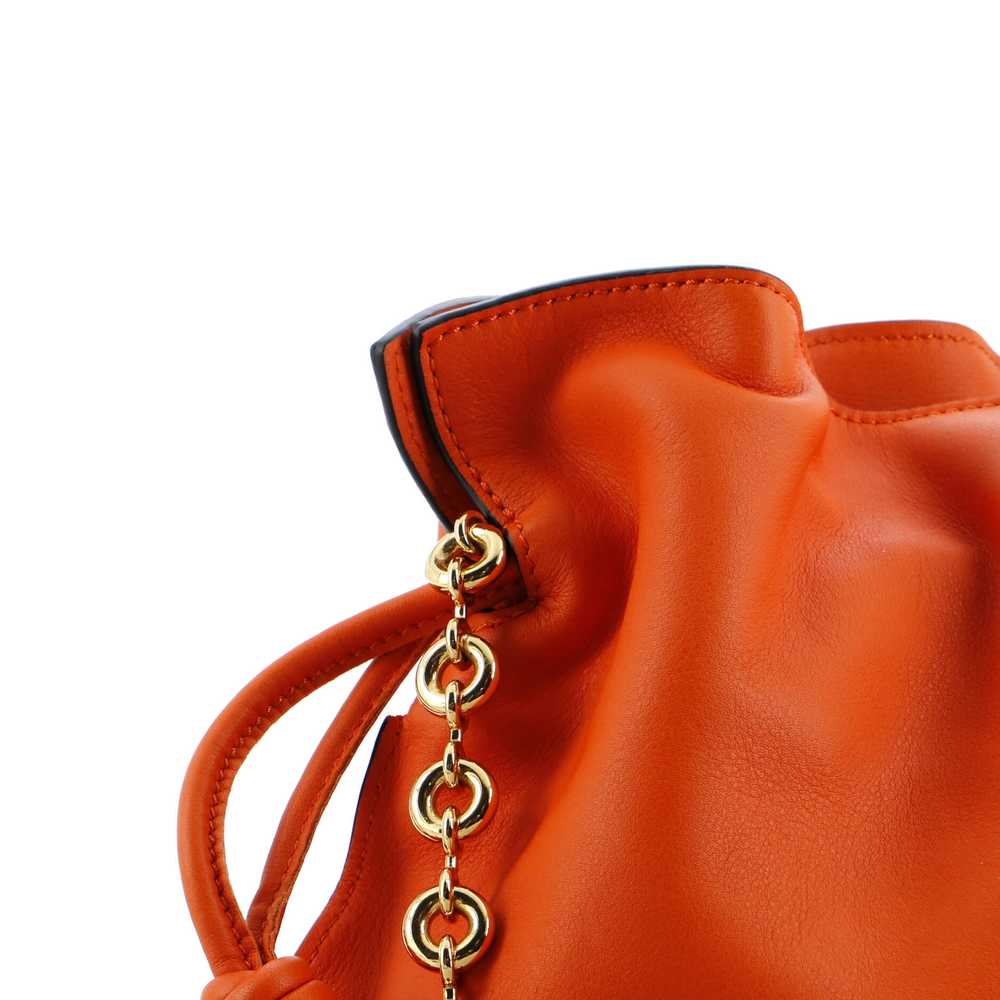 LOEWE Flamenco Knot Donut Chain Clutch Leather Mi… - image 7