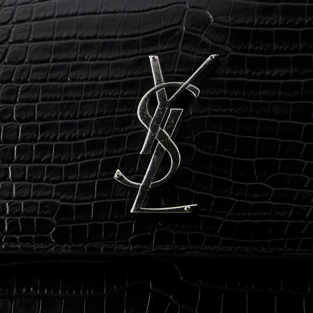 Saint Laurent Sunset Crossbody Bag Crocodile Embo… - image 6