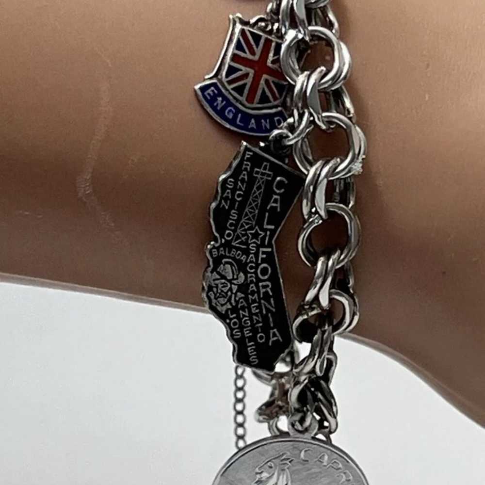 Charm Bracelet GORHAM SILVER Bracalet With CHARM … - image 7